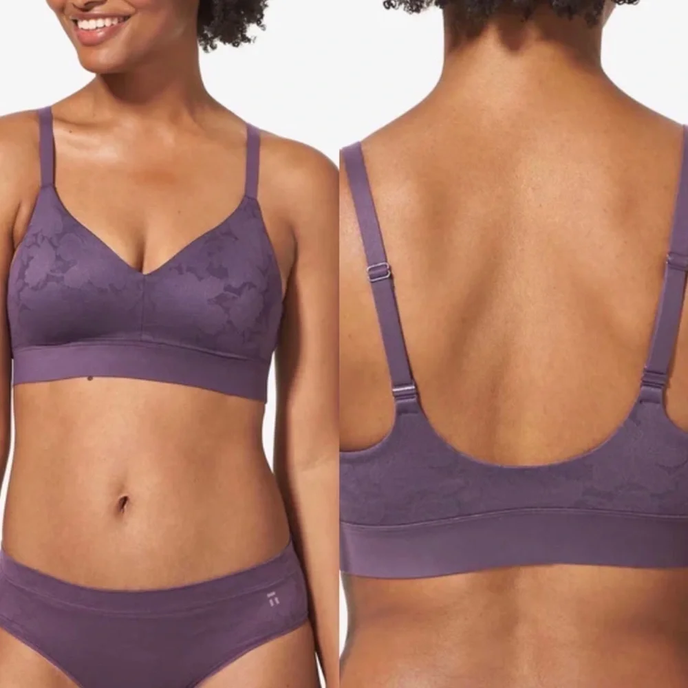 NWT Tommy John Second Skin Lace Bralette in Purple